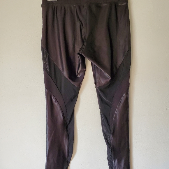 Koral/ Mesh and Luster Leggings - Picture 2 of 9